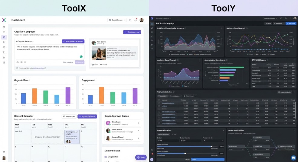 Review ToolX vs ToolY Best AI Tool for Social Media Marketing